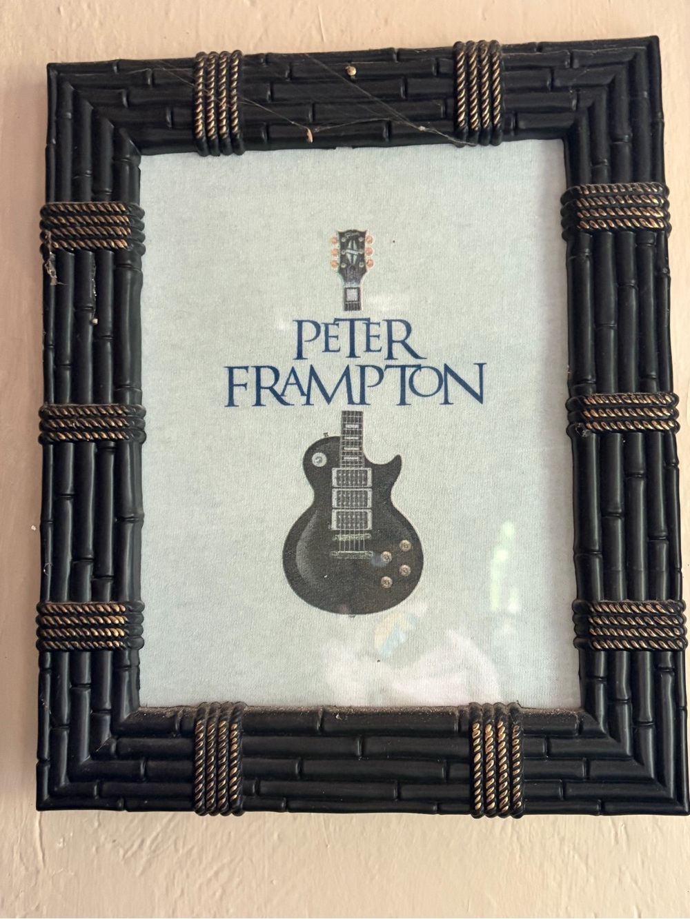 Peter Frampton Guitar t-shirt in Black Frame